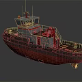 INDUSTRIAL LOFT SHIP Vessel Ship Navigation Ship Water Transport 3d model