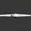 Medieval Style Sword With Silver Blade Black Hilt And Golden Pommel Design