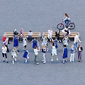 Athlete Multiplayer Combination 3d model