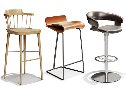 Modern Bar Chair 3d model