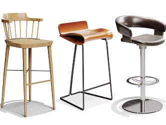 Modern Bar Chair 3d model