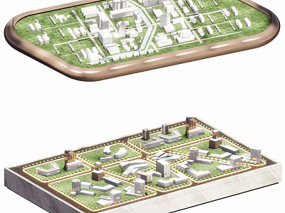 Commercial Equipment Architectural Model For City Planning Display And Design 3d model