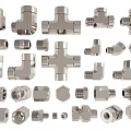 Assorted Stainless Steel Pipe Fittings Featuring Tees Elbows Connectors And Adapters