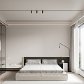 Modern Bedroom Minimalist Home Bedroom 3d model