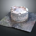 Tower defense sentry tower air defense watchtower observatory tower loft 3d model
