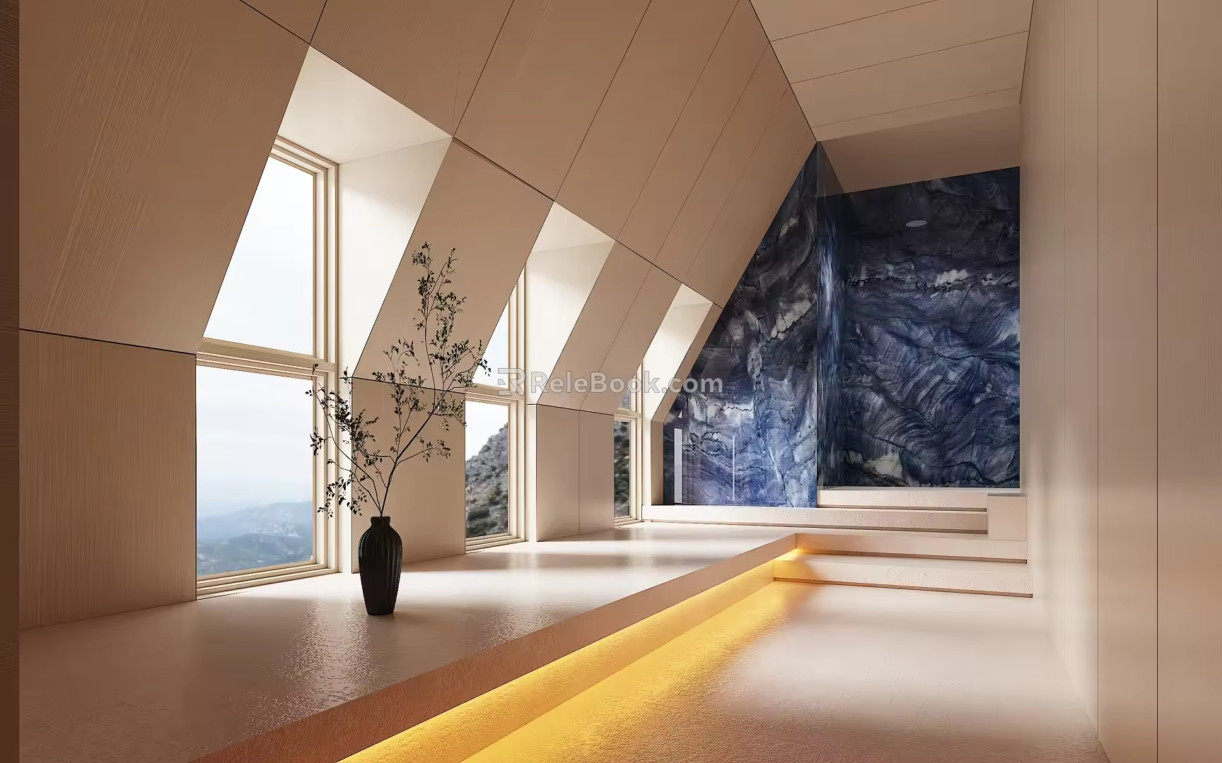 Modern aisle official website home page recommend 3d model