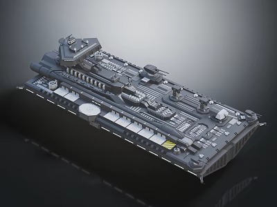 Modern Military Tank Vehicle With Turret Tracks And Detailed Armor Structure Design 3d model