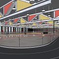 Modern Indoor Sports Fitness Facility With Basketball Court And Running Track