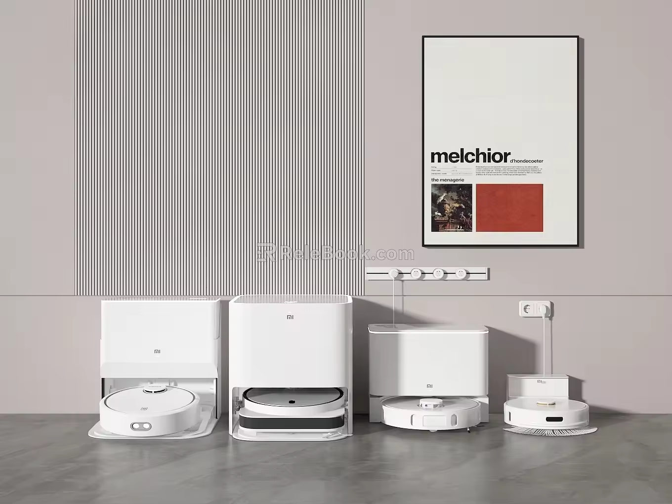 Modern sweeping machine sweeping machine sweeping robot. 3d model