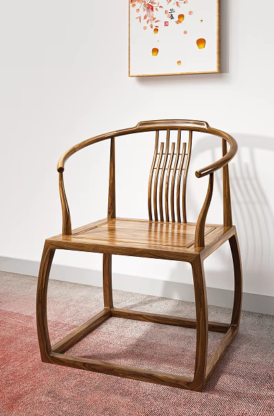 New Chinese Style Leisure Chair Wooden Chair 3d model New Chinese Style Leisure Chair Wooden Chair 3d model