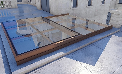 Villa translation skylight 3d model