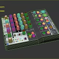 Modern Synthesizer Portable Synthesizer Mixer Reverberator 3d model