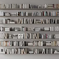 Books and Magazines Displayed on Multiple Organized Wooden Shelves in Library