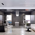 Modern Hospital Outpatient Clinic Interior With White Sofa Tables Chairs And Natural Light From Windows