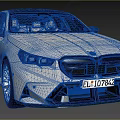 White BMW Sedan With Modern Headlights And Sleek Black Grille Design