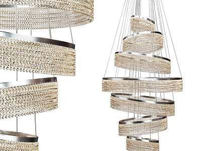 Modern chandelier 3d model