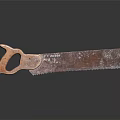 Hardware Tool Vintage Handsaw with Wooden Handle and Metal Blade for Carpentry and DIY Projects