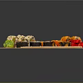 Colorful Assorted Sushi Rolls Served on Wooden Tray with Chopsticks and Garnishes