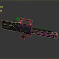 Tactical Sniper Rifle With Scope Long Barrel And Metal Body Design