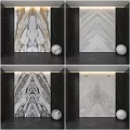 Marble Background Wall With Symmetrical Natural Patterns And Decorative Sphere Accent 3d model