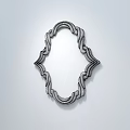 Elegant Vintage Decorative Mirror With Ornate Carved Frame Wall Mounted