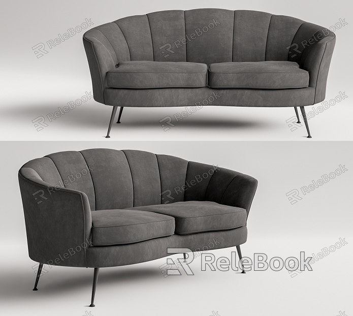 Modern double sofa model