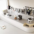 Modern bar counter milk tea dessert shop bar counter combination 3d model