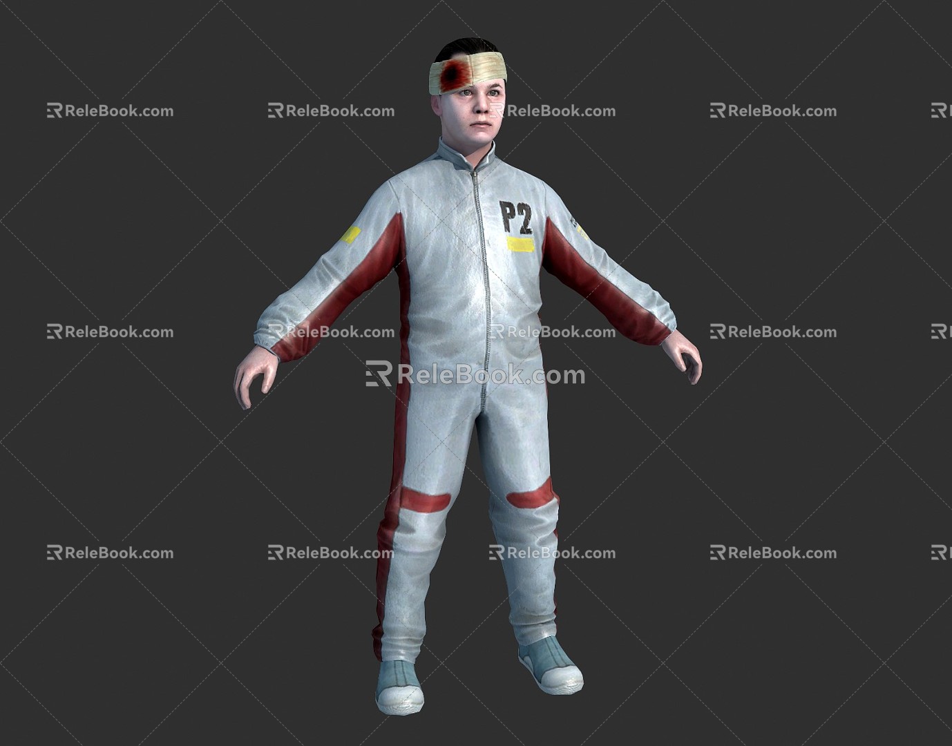 Modern Boy Injured Boy 3d model