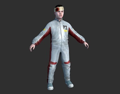 Modern Boy Injured Boy 3d model