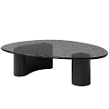 Contemporary Sofa and Coffee Table Set Featuring Glass Top and Wooden Base for Living Room