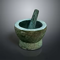 Traditional Stone Mortar And Pestle For Home Kitchen Use With Classic Design