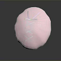 Pink Round Cushion With Purple Crisscross Laces Essential Daily Living Accessory