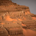Desert Mountain Range Desert Terrain 3d model