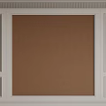 Decorative Lines Wall Panel Design With Brown Center And White Frame 3d model