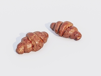 Gourmet Bread Croissant 3d model