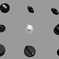 Button, Knob 3d model