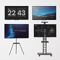 Modern TV TV stand TV screen TV screen advertising screen guide 3d model