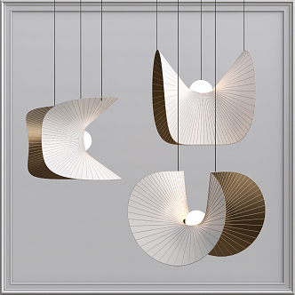 Modern chandelier combination 3d model