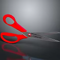 Essential Fiskars Red Handle Household Scissors With Silver Blades For Daily Cutting