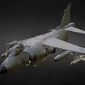 Military Fighter Jet In Flight With Weapon Loads And Number 28 Marking