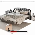 Double bedside table 3d model