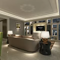 Modern Dining and Living Room Interior With Dining Table Green White Chairs Chandelier And Artwork