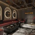 Light luxury KTV package 3d model