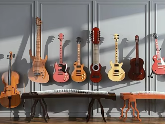Guitar 3d model
