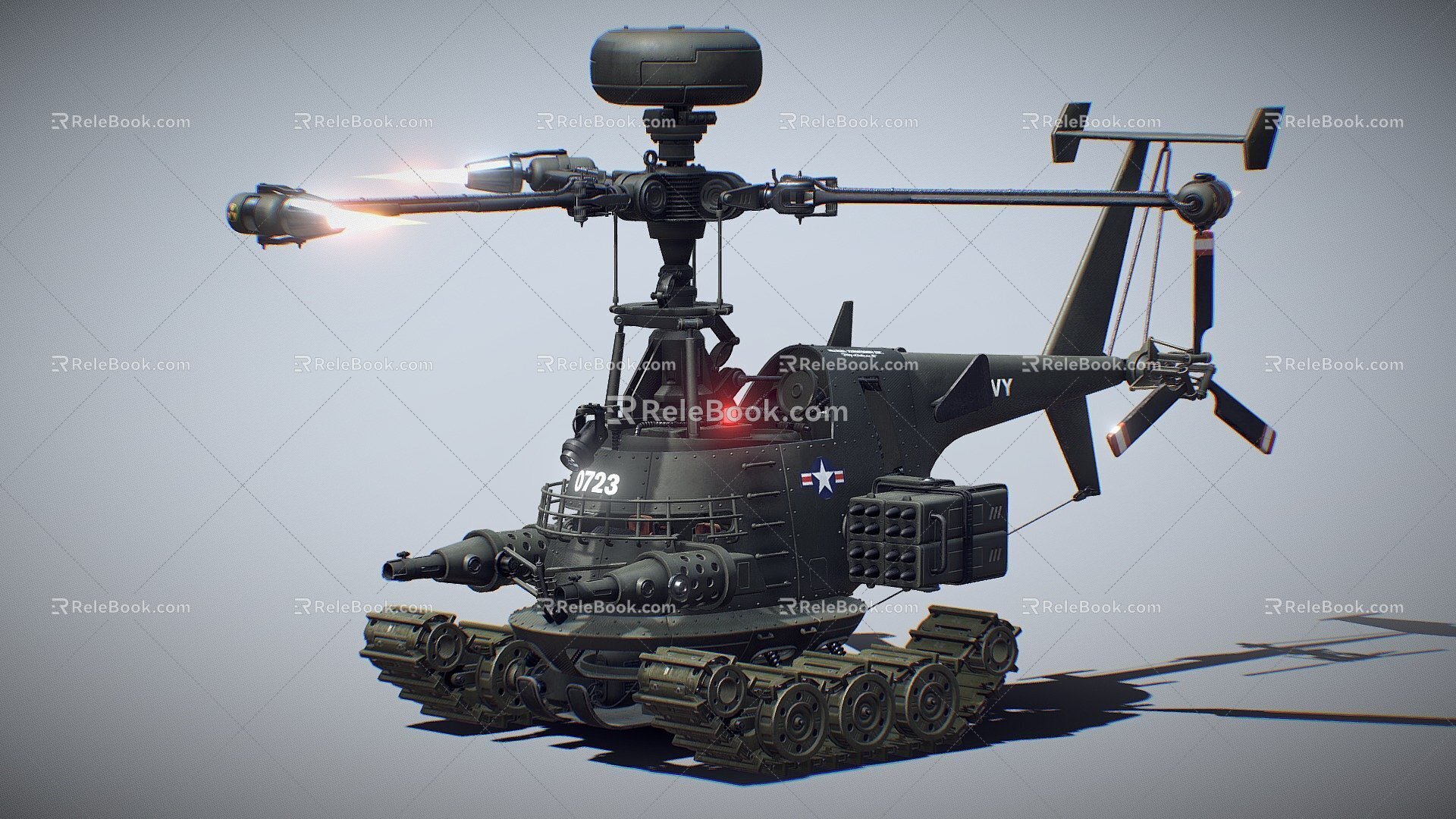 Helicopter Tanks 3d model