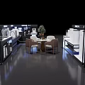 Kohler Kitchen Showroom Interior With Modern Display Cabinets And Tables