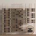 Modern Simple Wine Rack Red Wine Glass Wine Display Rack Metal Display Rack 3d model