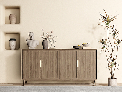 Quiet Side Cabinet Entrance Cabinet Sideboard Side Cabinet model