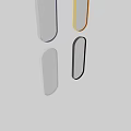 Modern Bathroom Mirror With White Frame Sleek Design And Green Accents On Wall