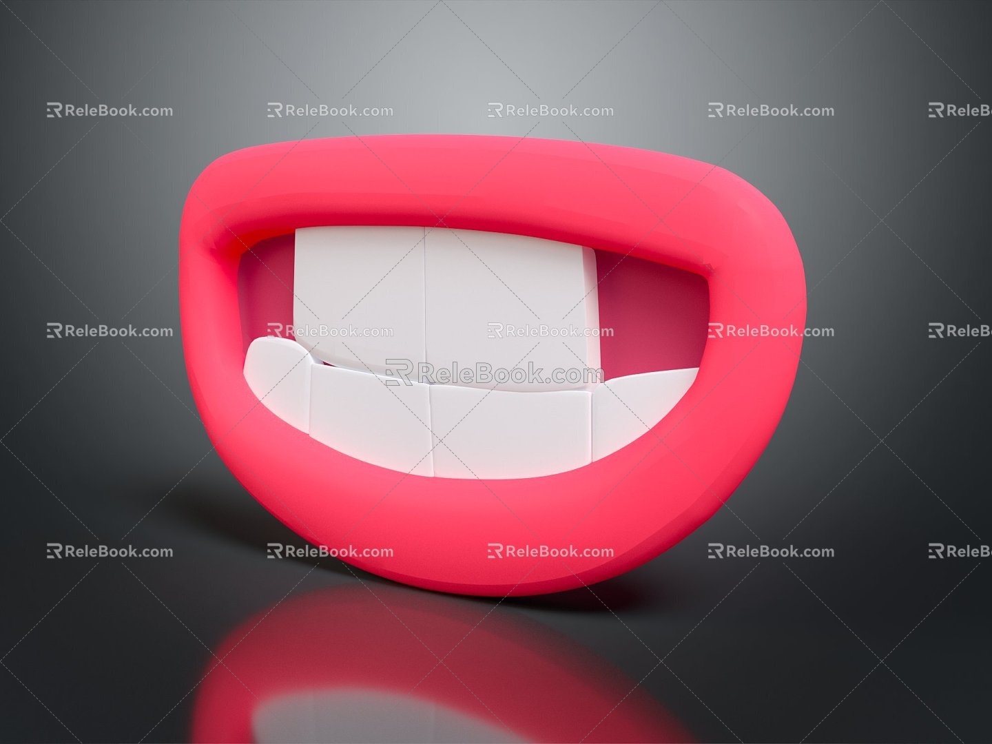 Modern teeth gingival dentures 3d model